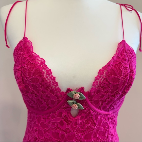 For Love And Lemons Pink Lace Mini Dress - Picture 4 of 13